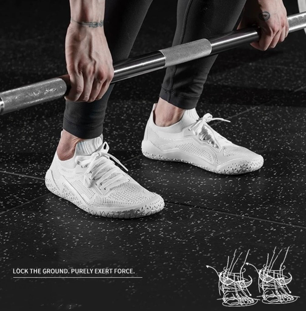 LS1033 Shark barefoot shoes Deadlift Squat fitness indoor lifting training shoes