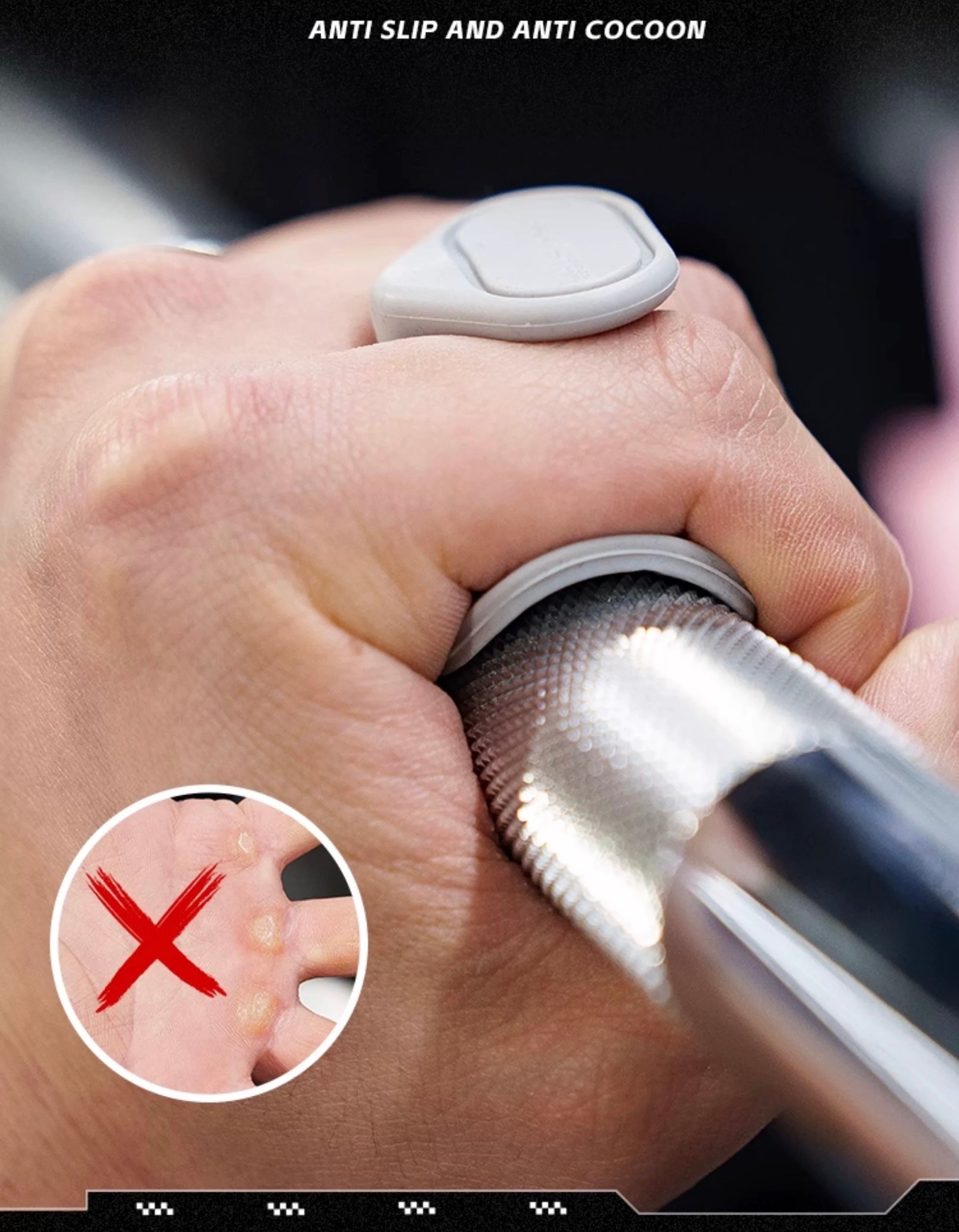 LS0755 primegrip silicon grips deadlifting pull up