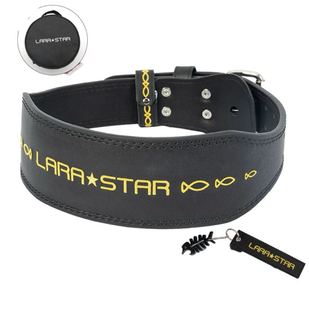 LS0857 Weightlifting belt cat and fish wrist wraps couple set