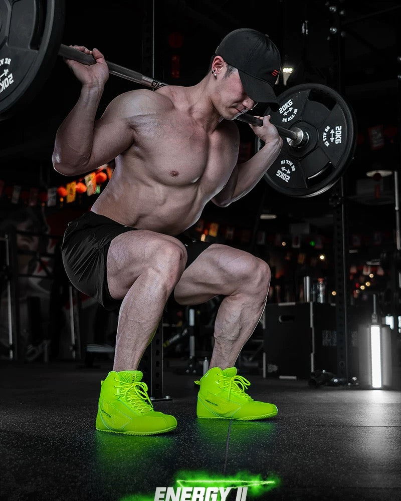 LS1082 Energy Series II Weight Lifting Shoes Non-slip Professional Wrestling Fitness Powerlifting Shoes Training Deadlift Squat Shoes