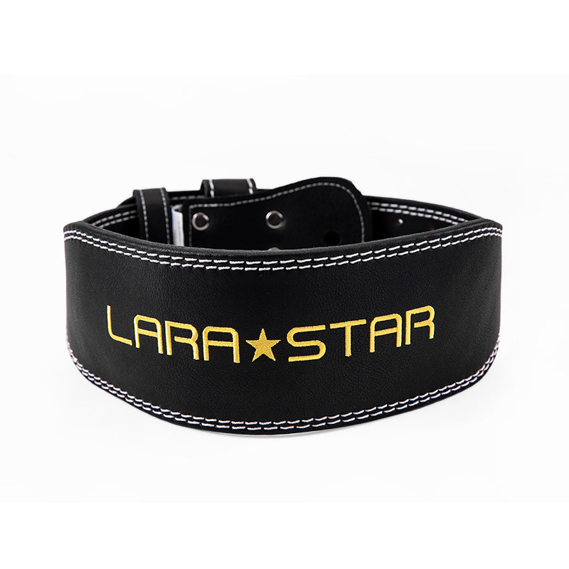 LS0828 Cowhide Embroidered Weight Lifting Belt