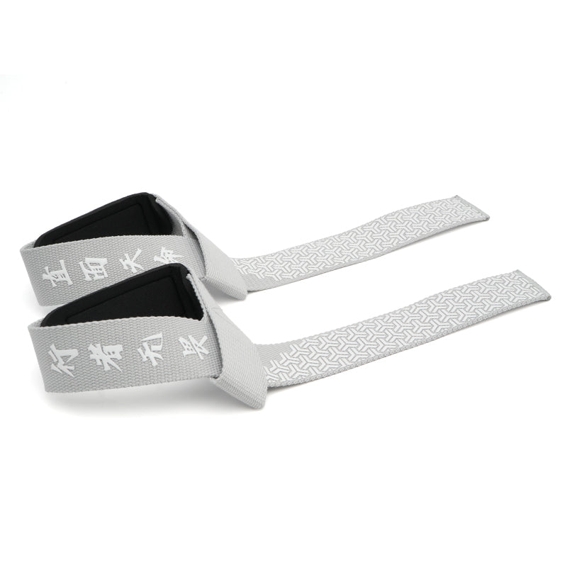 LS0750 Silicone Lifting Straps For Weightlifting Gym Deadlift Workout Gym Padded Wrist Wraps Lifting Straps
