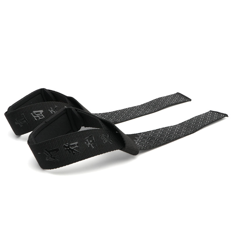 LS0750 Silicone Lifting Straps For Weightlifting Gym Deadlift Workout Gym Padded Wrist Wraps Lifting Straps