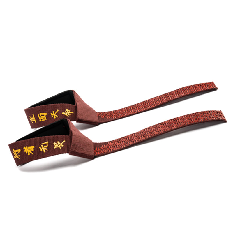 LS0750 Silicone Lifting Straps For Weightlifting Gym Deadlift Workout Gym Padded Wrist Wraps Lifting Straps