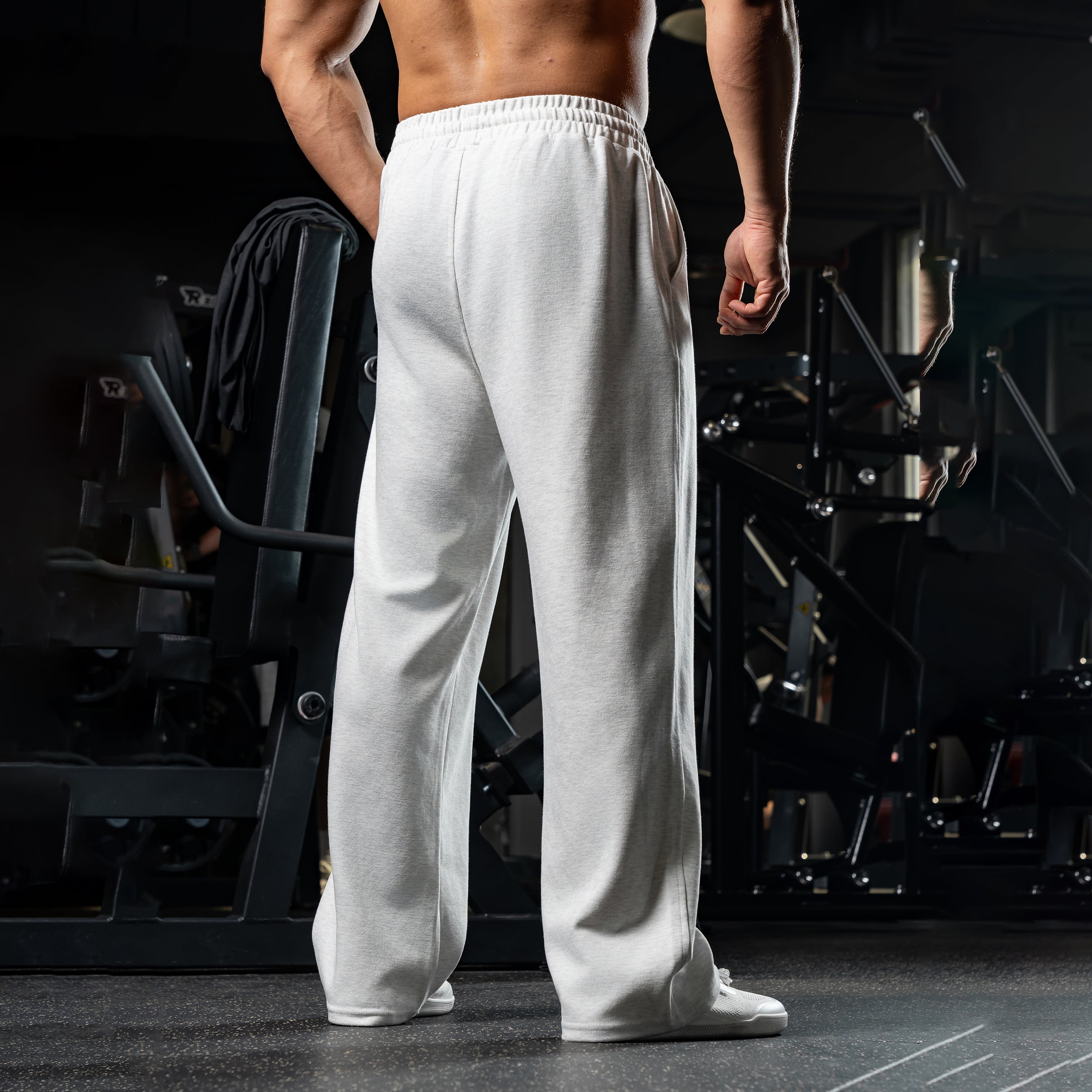 LS1544 Fitness sport loose casual straight-leg trousers