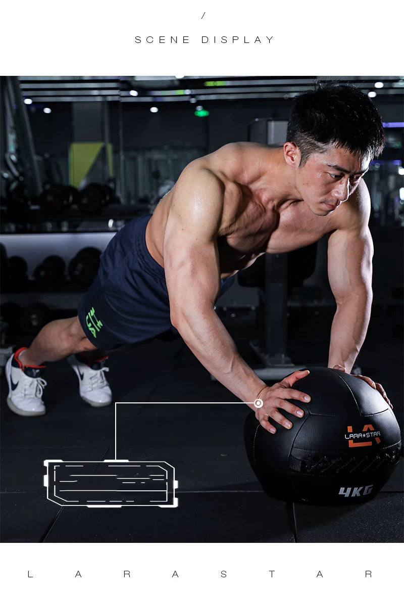 LS3004multifuctional medicine ball performance wall ball slam ball dual handle (boat shipping only)