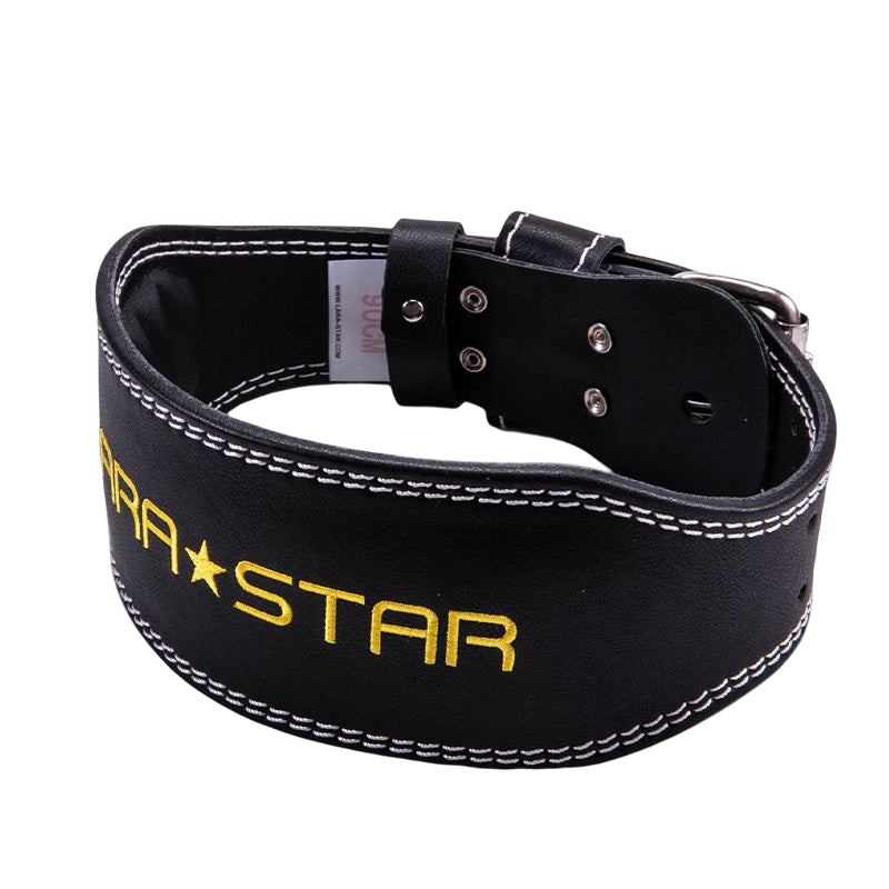 LS0828 Cowhide Embroidered Weight Lifting Belt