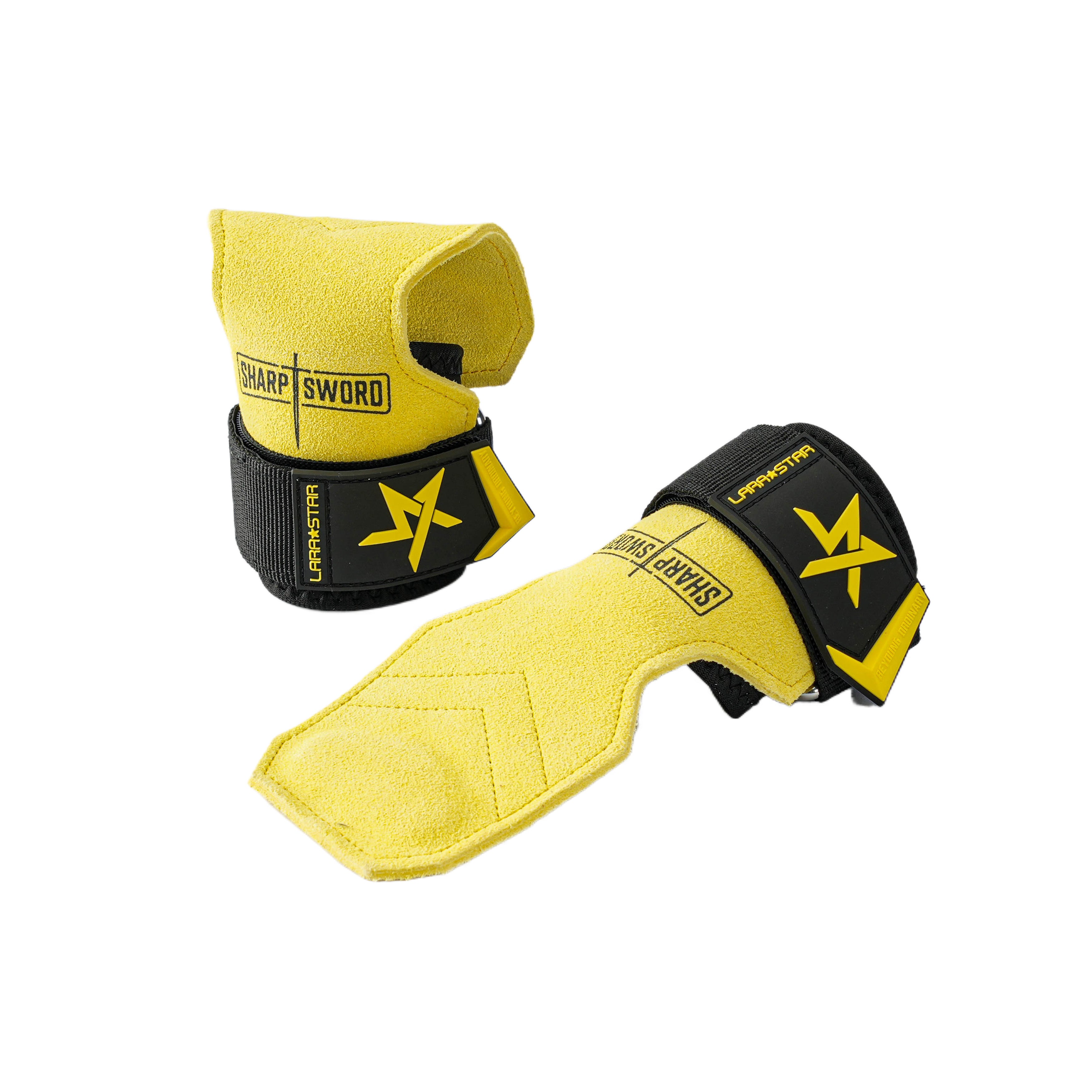 LS0776 Double Layer Leather Hand Grip Deadlift Straps with Padded