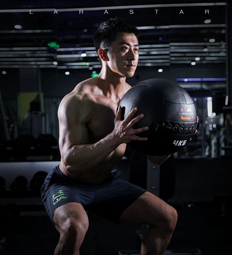 LS3004multifuctional medicine ball performance wall ball slam ball dual handle (boat shipping only)