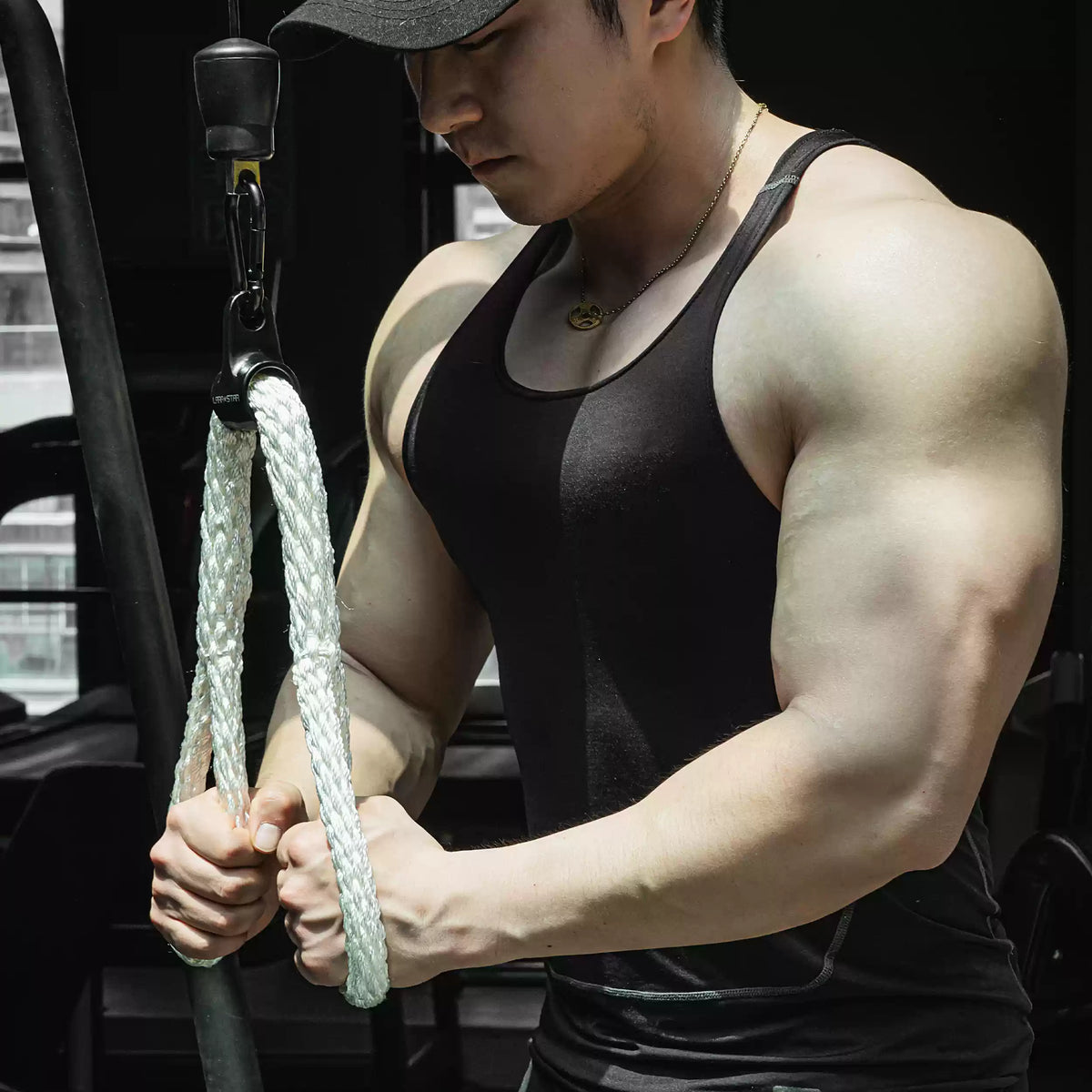 Multi Station Cable Rope LS3134 Multifunctional rope for cable station tricep rope facepull rop