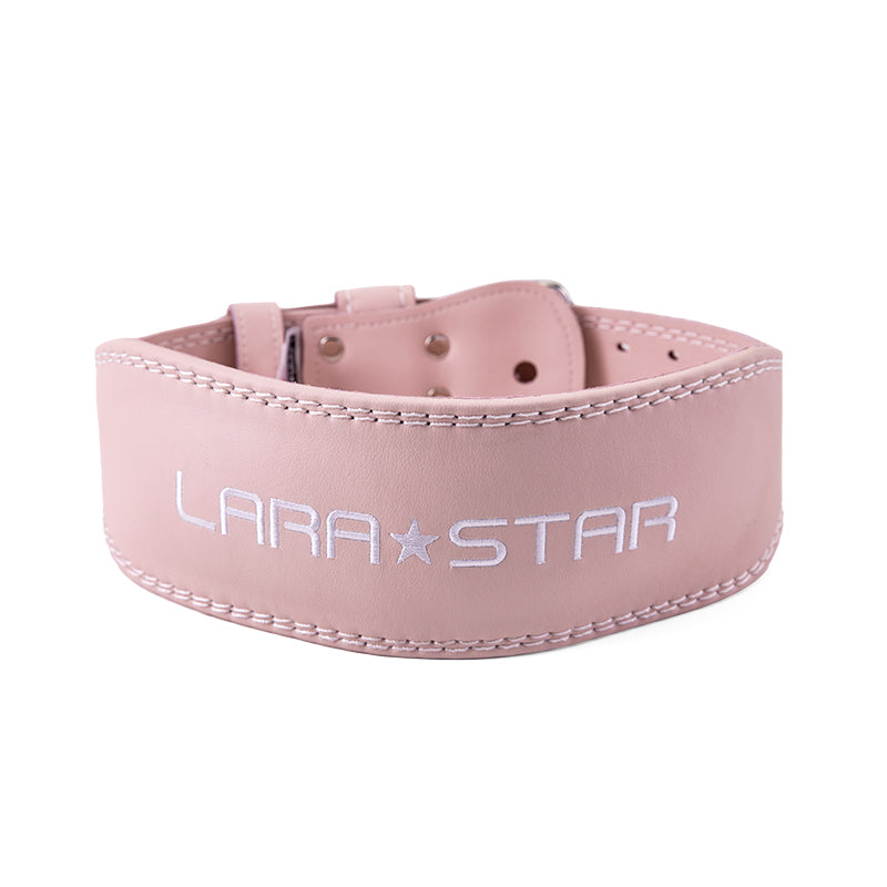 LS0828 Cowhide Embroidered Weight Lifting Belt
