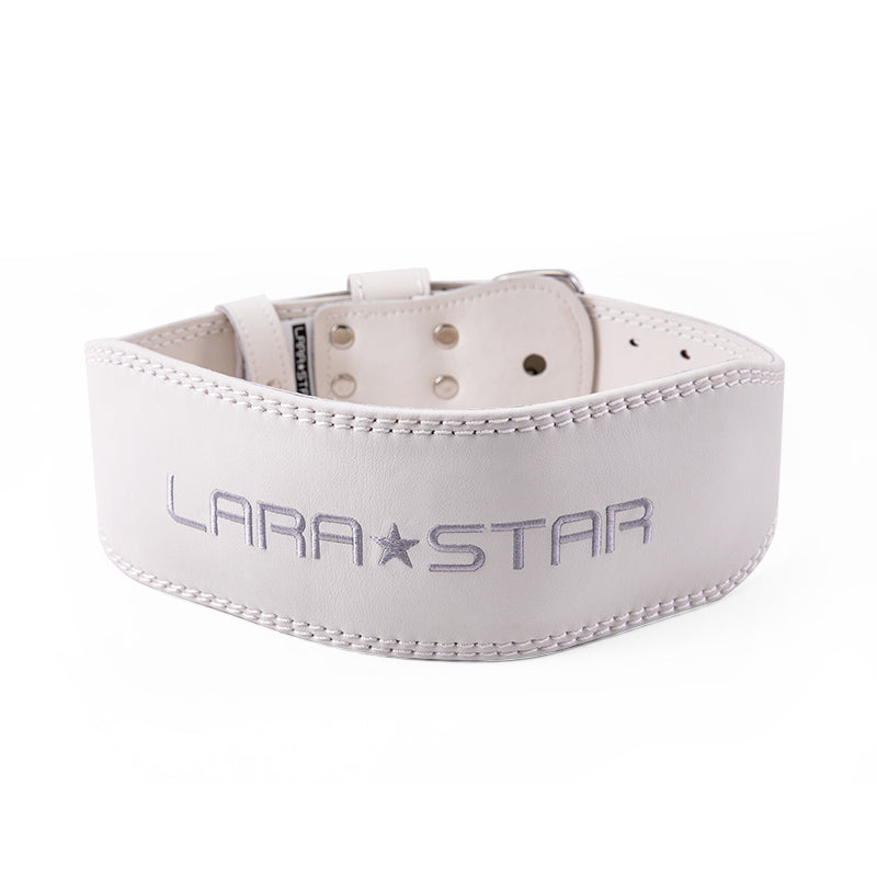 LS0828 Cowhide Embroidered Weight Lifting Belt